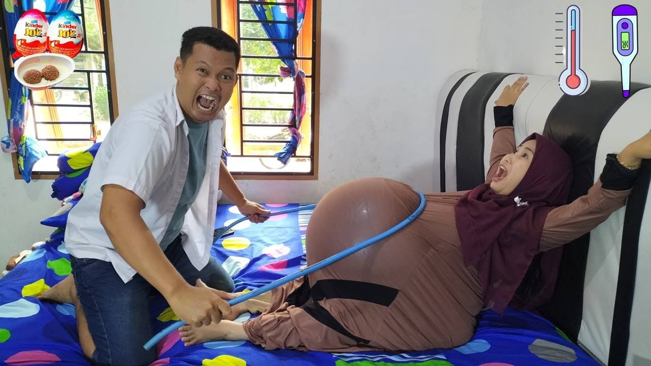 Drama Lucu 😂🥰🤣 Ibu Hamil Melahirkan Di Tempat Tidur Di Tarik Selang