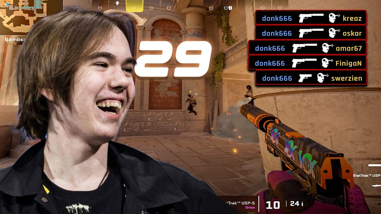 donk 29 Kills Pure Destruction At High ELO | CS2