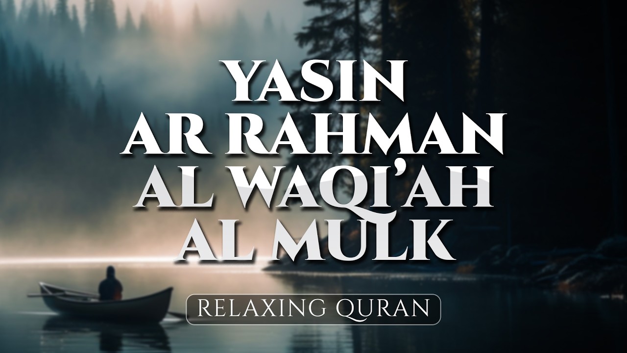 Surah Al Waqiah, Yasin, Al Mulk, Ar Rahman, Beautiful Calming Voice Heart Touching - ALAA AQEL