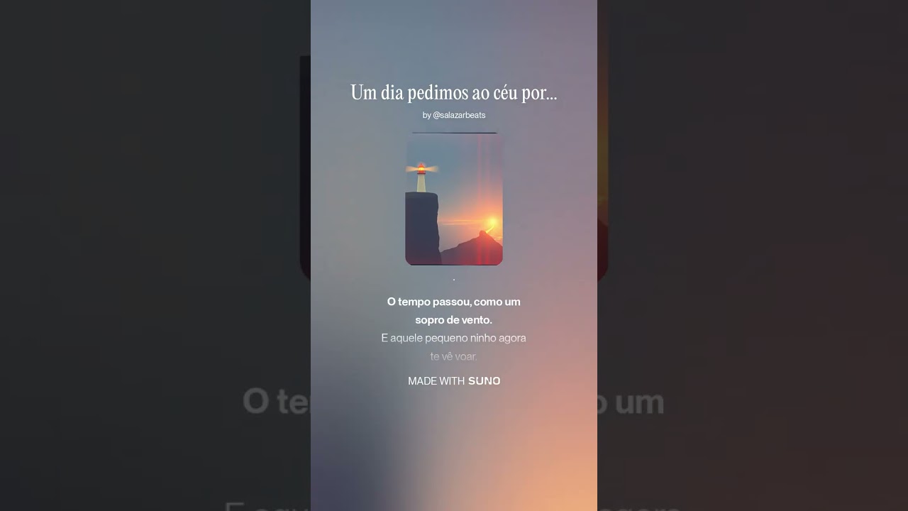 Um dia pedimos ao céu por um sonho