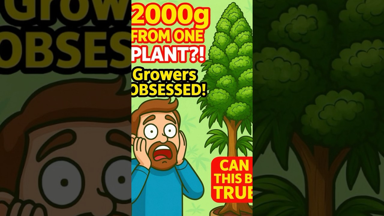 Can a Single Cannabis Plant Really Yield 2000g? 🔥🍁 | Cannabis Facts