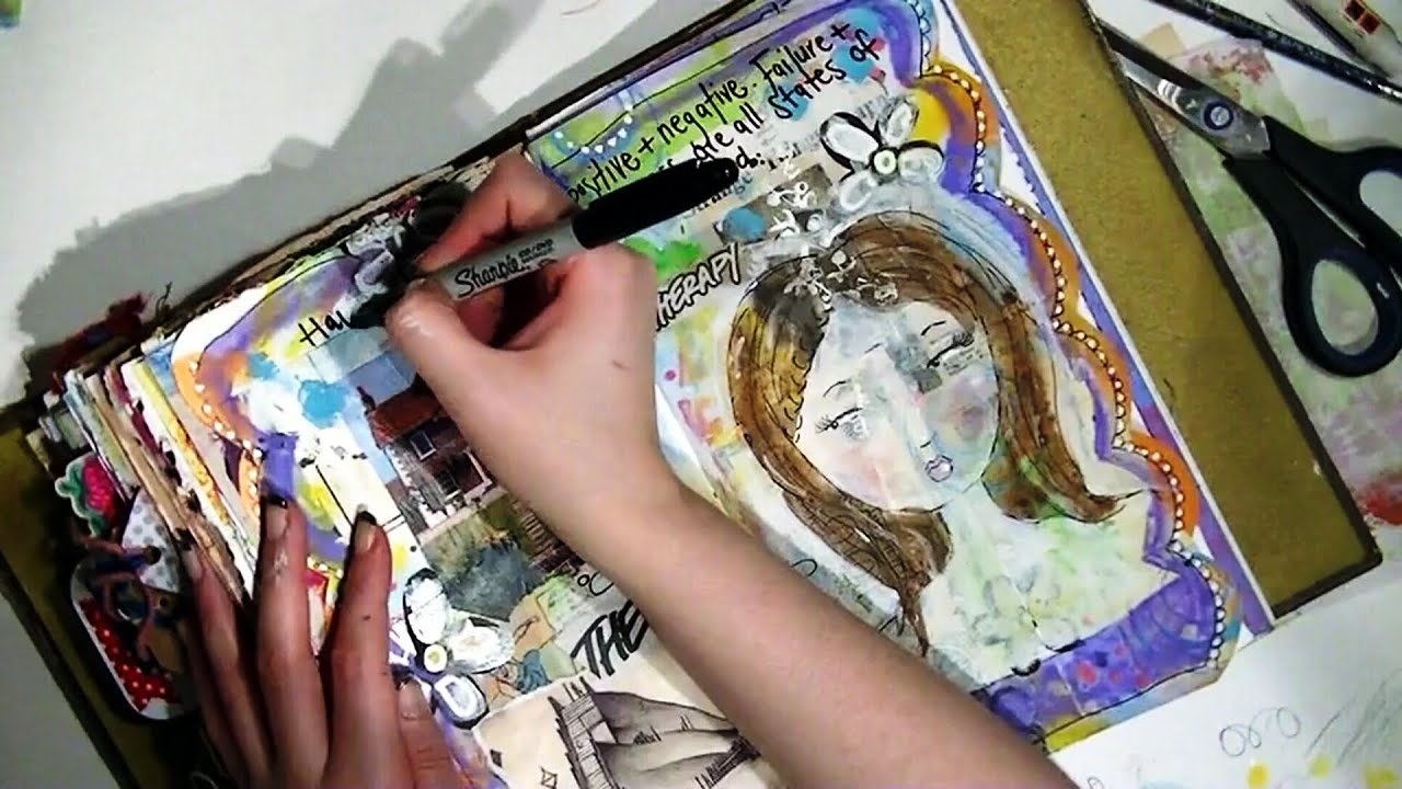 Organic Art Journal Page Tutorial
