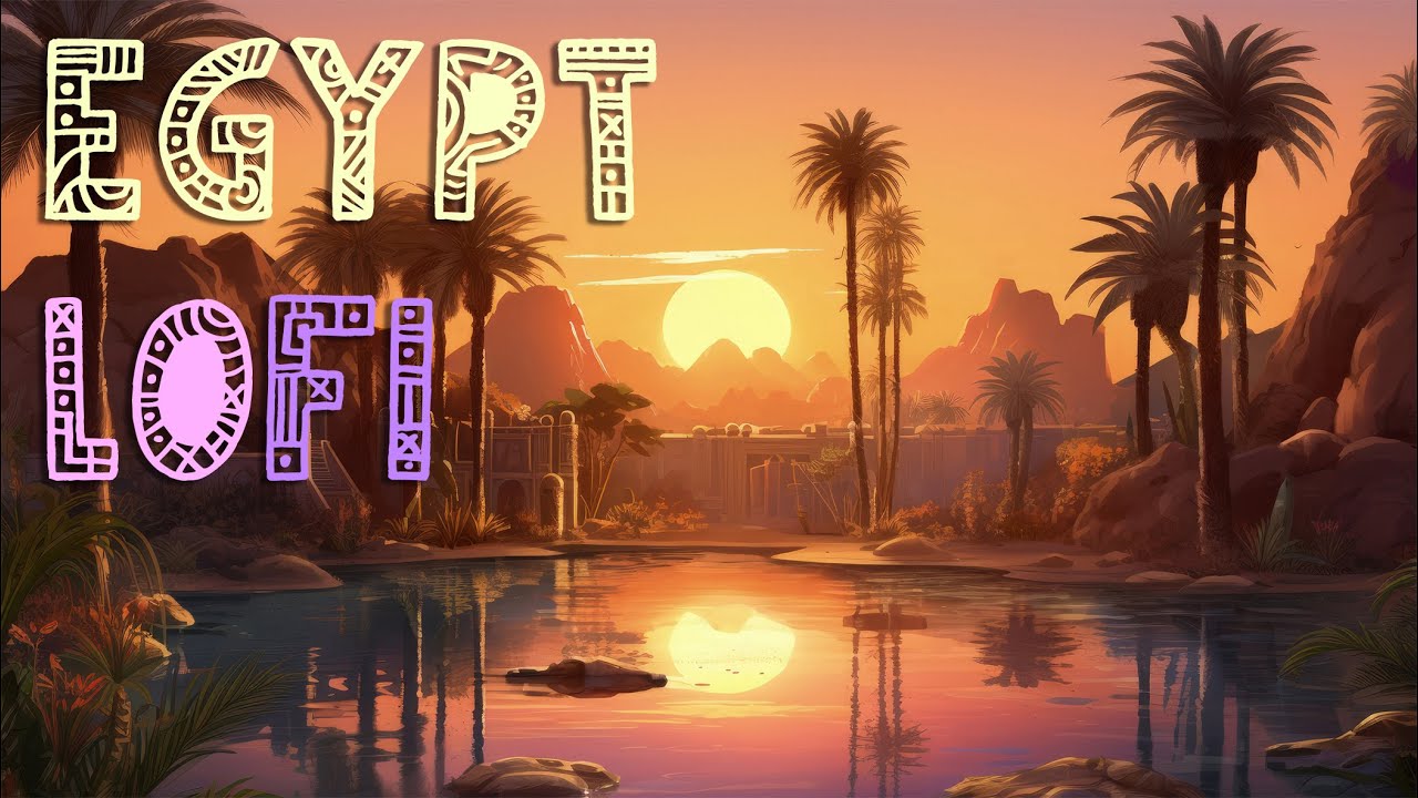 Egyptian lofi 🏺 Calm your mind ~ study music ~ Stress Relief ~  Relax beats