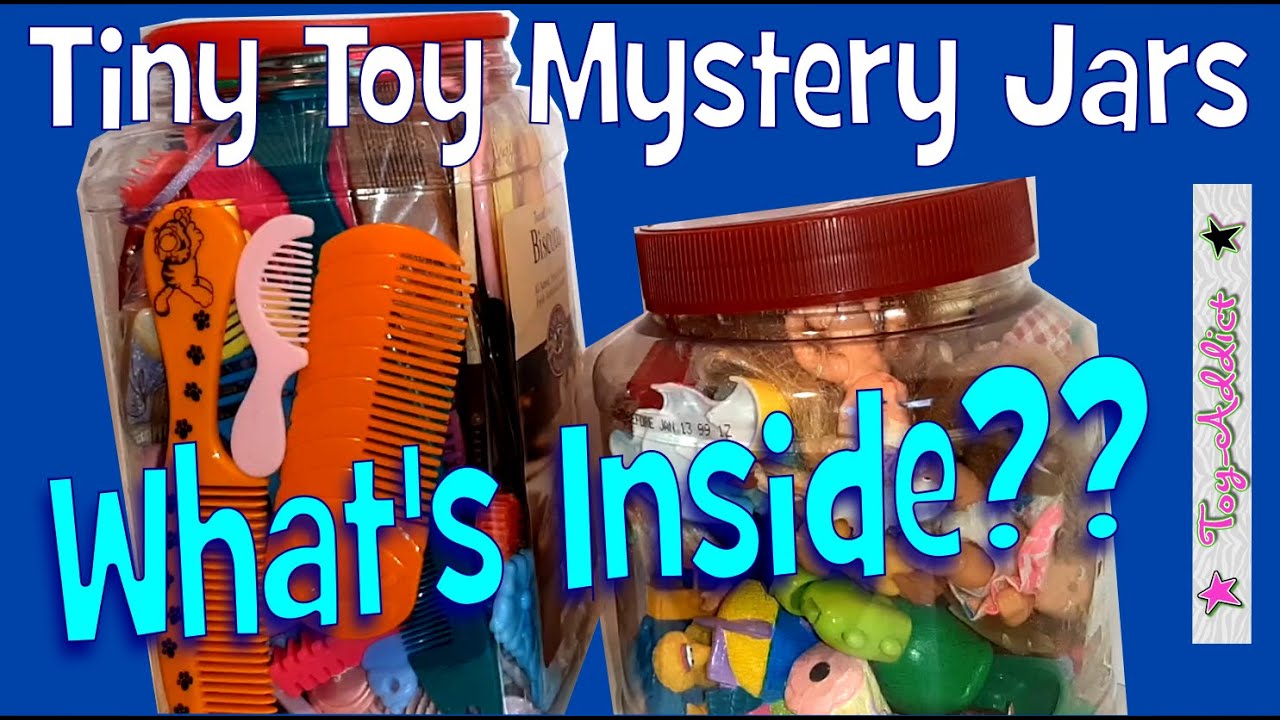 Tiny Vintage Toy Mystery Jars ~ What's Inside? ~ Toy-Addict