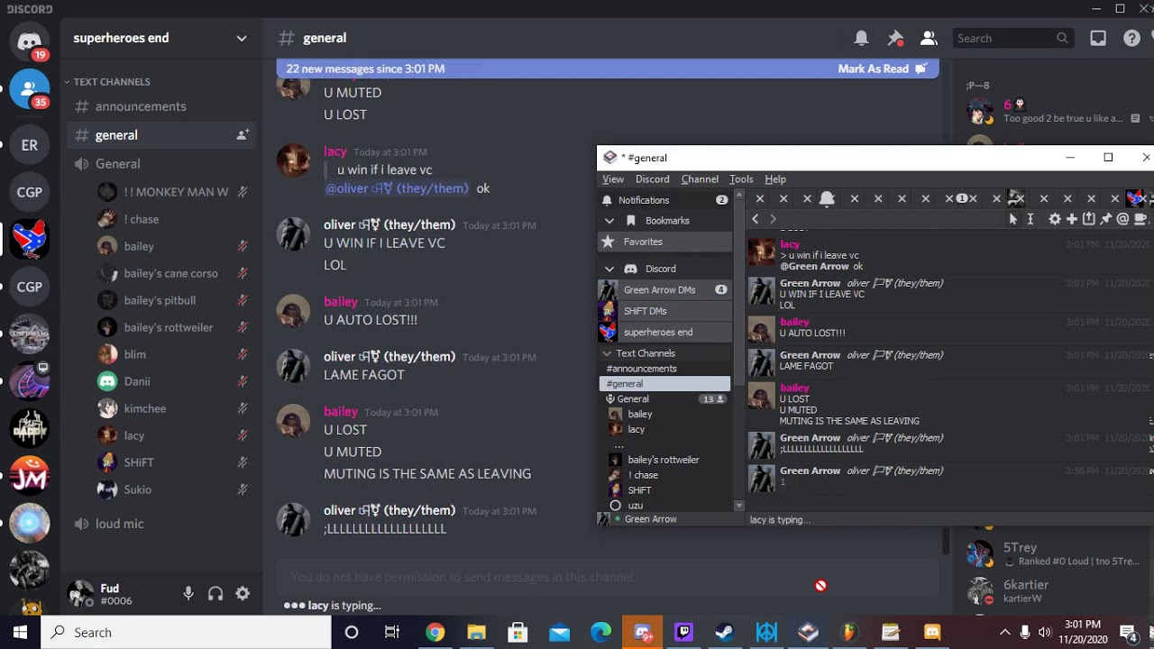 BAILEY THE WANNABE PACKER DCES ME ON RECORD LOL (DISCORD PACKING) (VIOLATED)