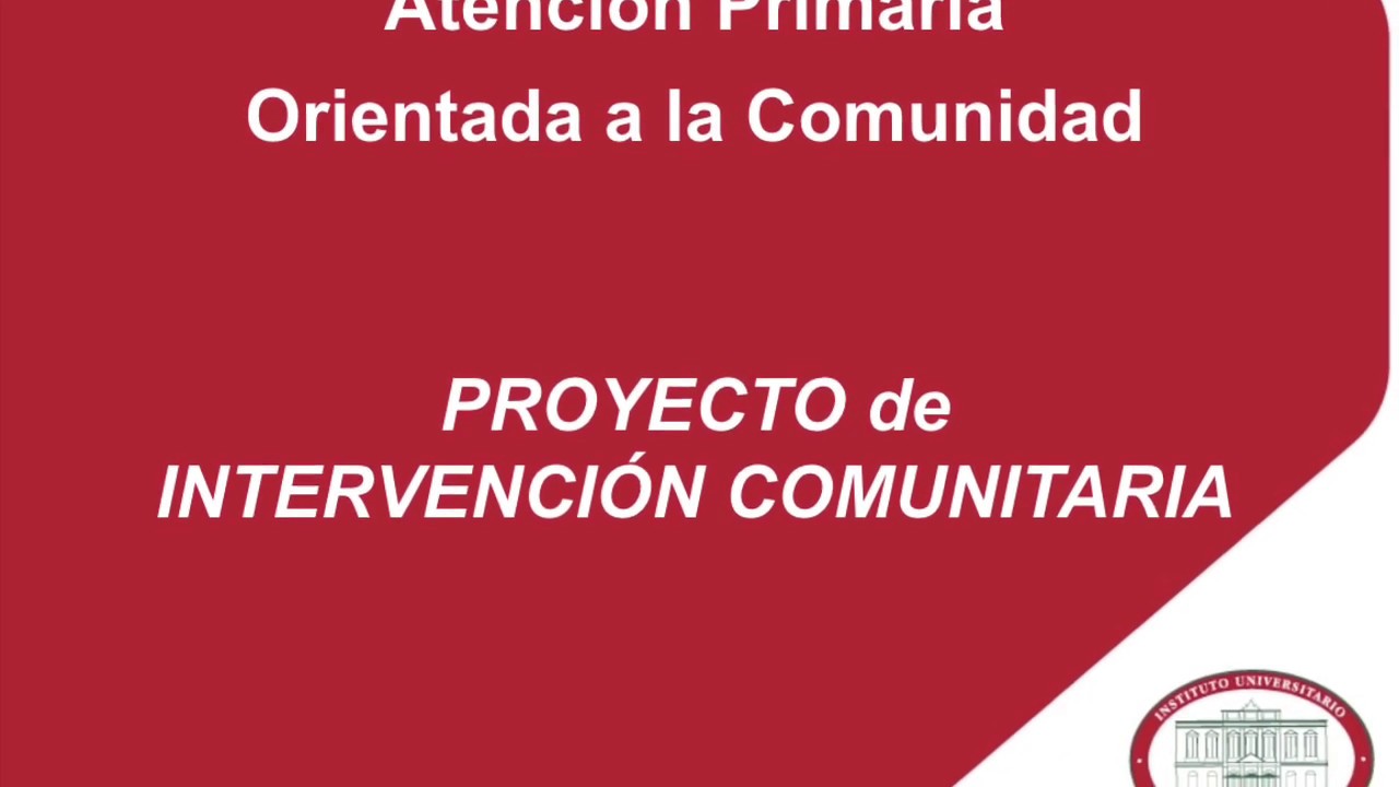 APOC - Cómo redactar un Proyecto de intervención Comunitaria