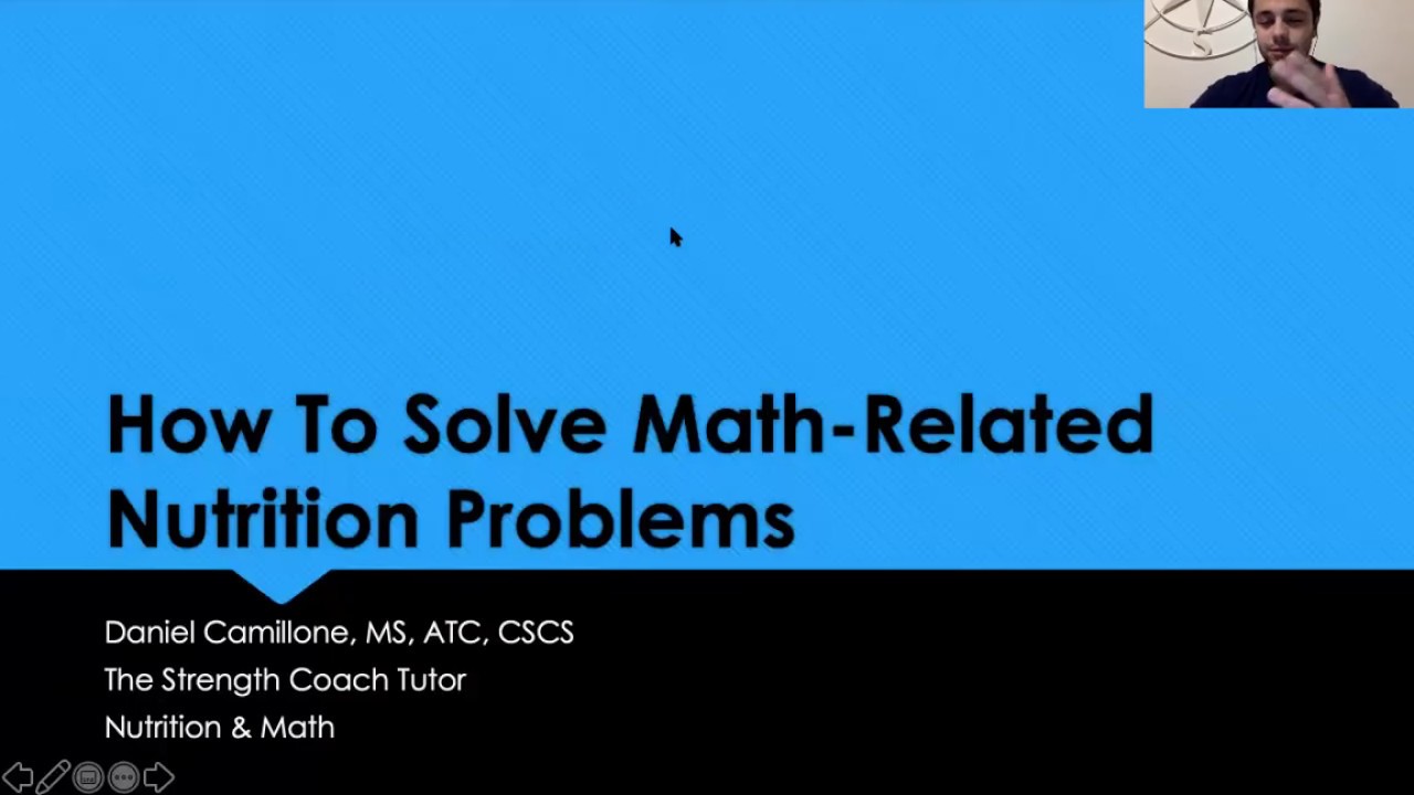 How To Solve Math-Related Nutrition Questions NSCA CSCS