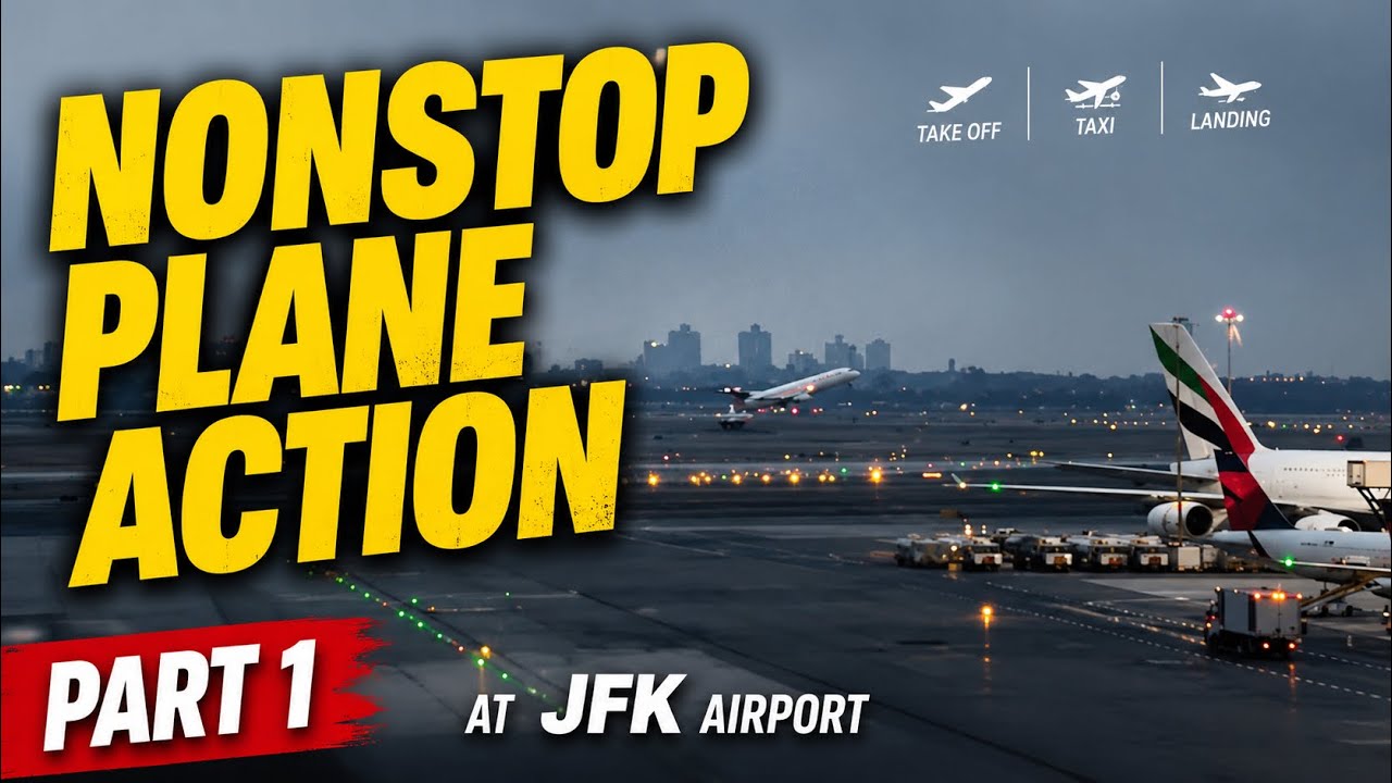 Massive Aircraft Action at JFK | Nonstop Takeoffs, Landings & Taxiing! (Part 1)