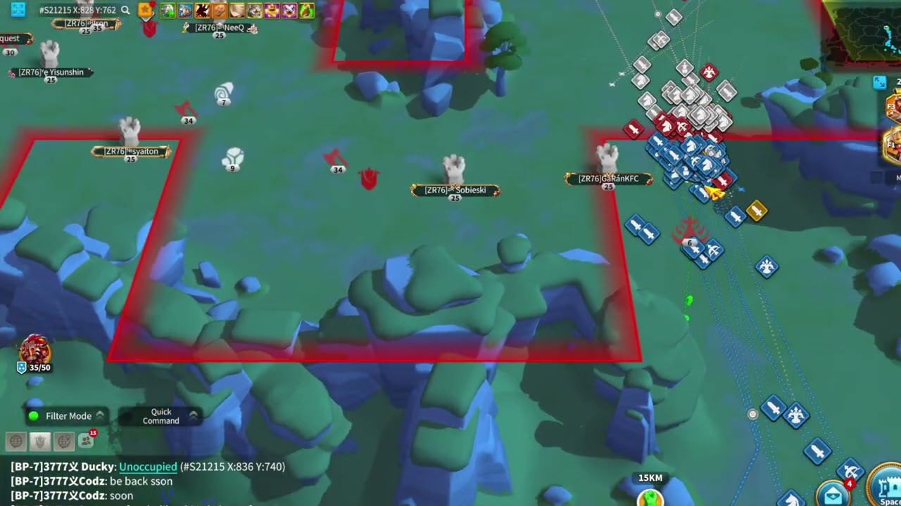 3777 zone 6 fight 1v5 part 2/6 | Rise of Kingdoms