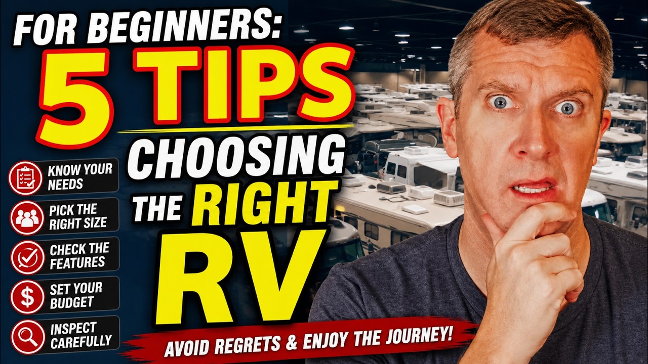 For Beginners: CHOOSING THE RIGHT RV -- 5 Tips!