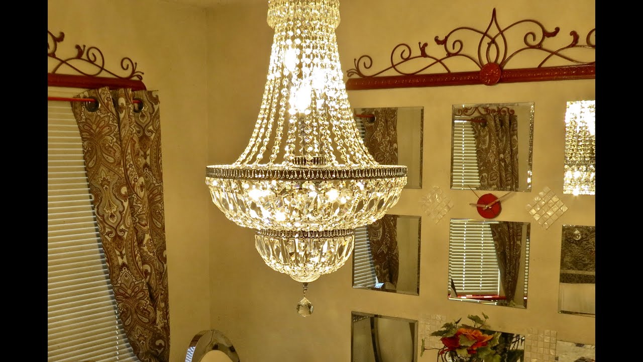 My DIY Crystal CHANDELIER ASSEMBLY for DINING.
