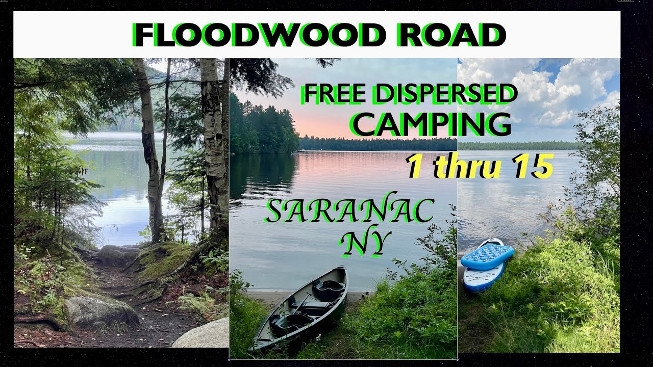 Adirondack dispersed camp sites 1-15  Floodwood road free camping Saint Regis canoe area (Saranac)NY