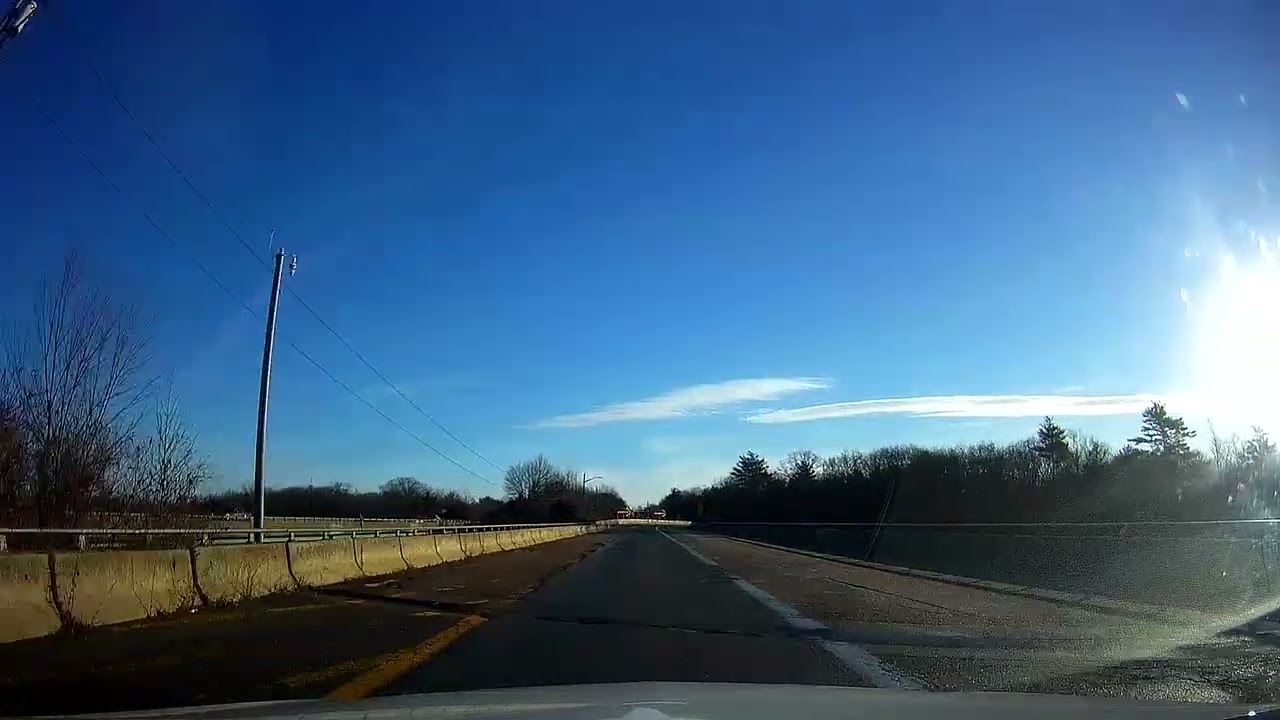 Driving along I 295 North and I 95 North in Massachusetts