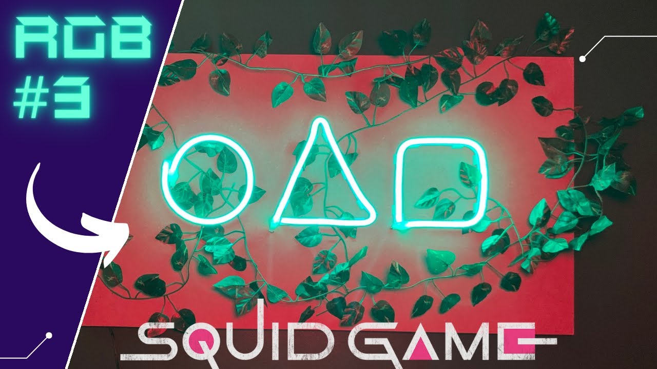 VOICI MON NEON LED DIY !! #rgb #squidgame
