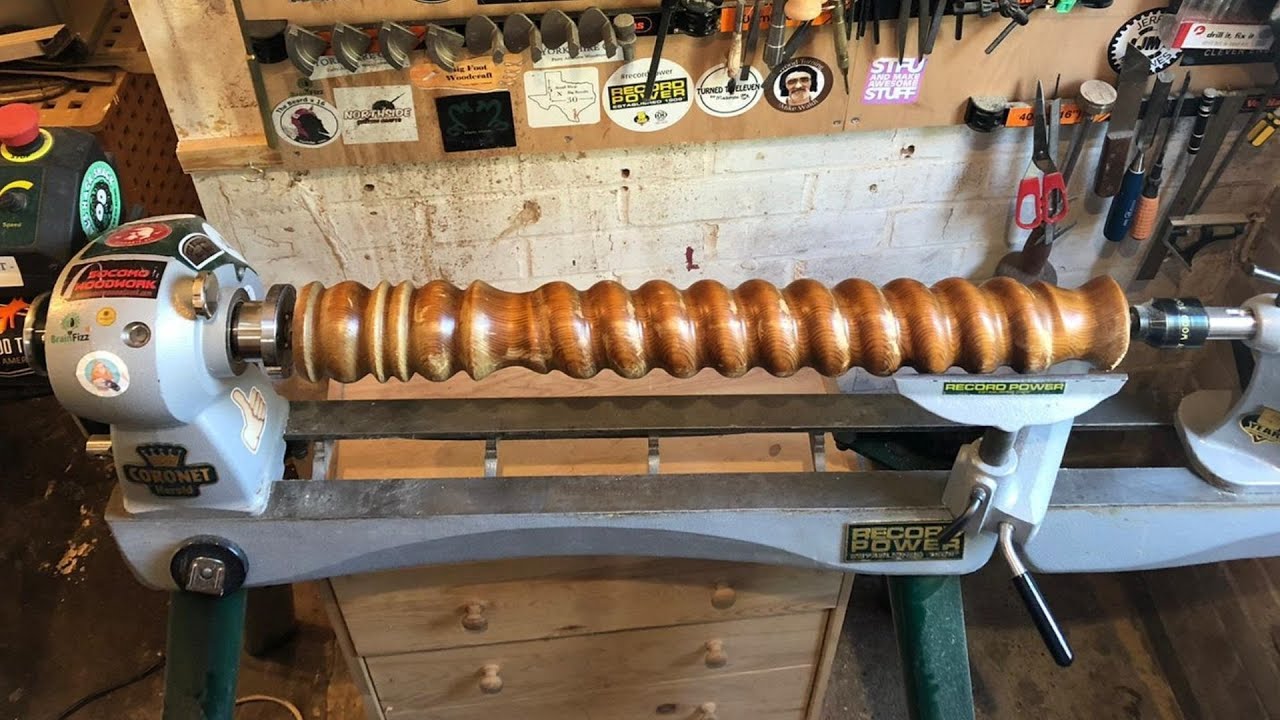 Woodturning | Upcycled bedpost to goblet