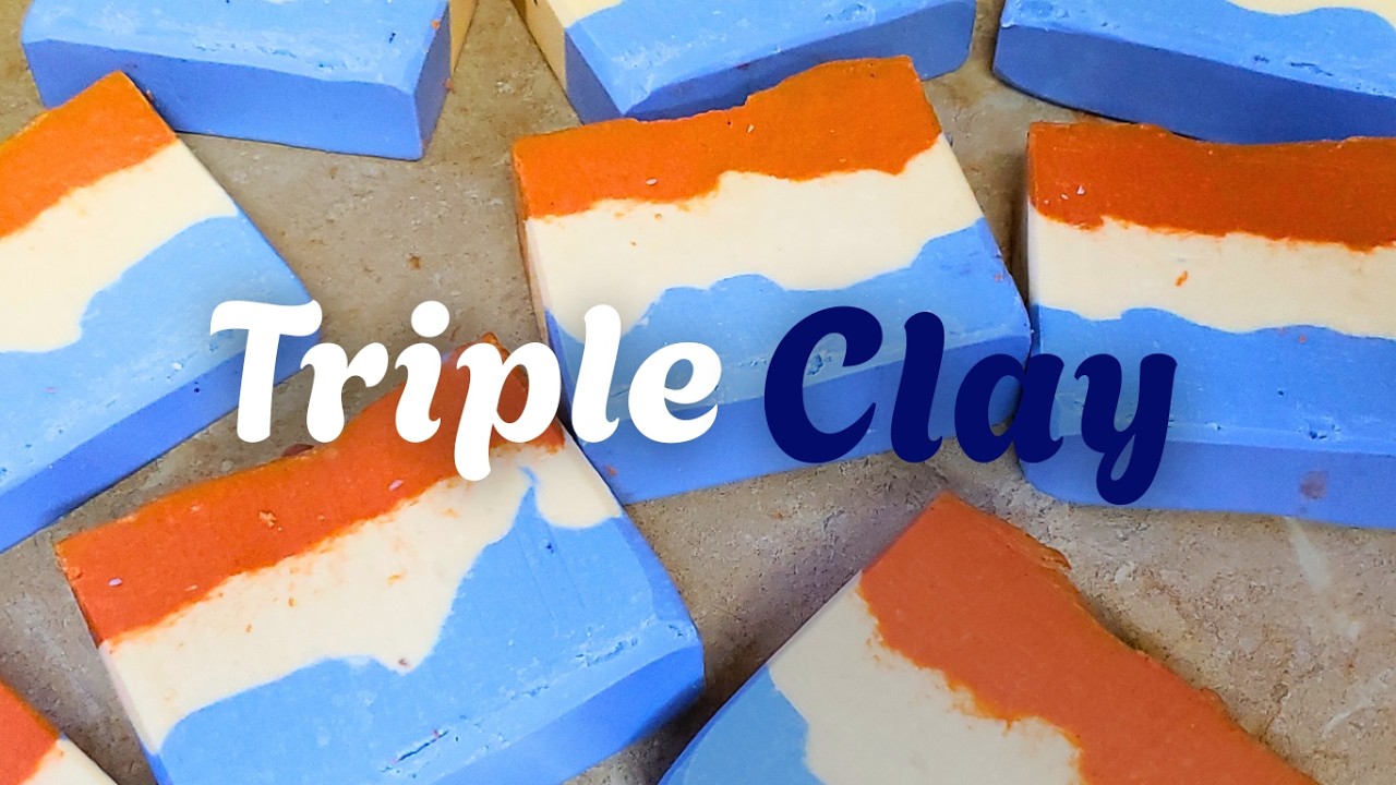 Cold Process Soap Making w/ 3 types of Kaolin Clays. NATURAL COLORANTS using Clays. SHEA BUTTER SOAP