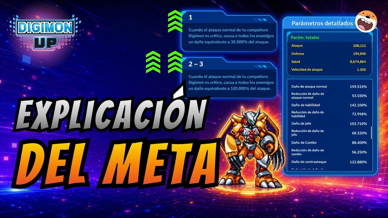 👾 Explicaci&oacute;n Estad&iacute;sticas y Meta | DIGIMON UP