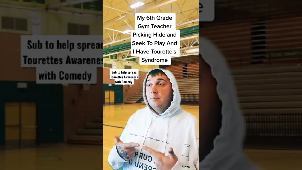 Gym class & Tourettes 🤣 #shorts #comedy #tourettes #funny #awareness