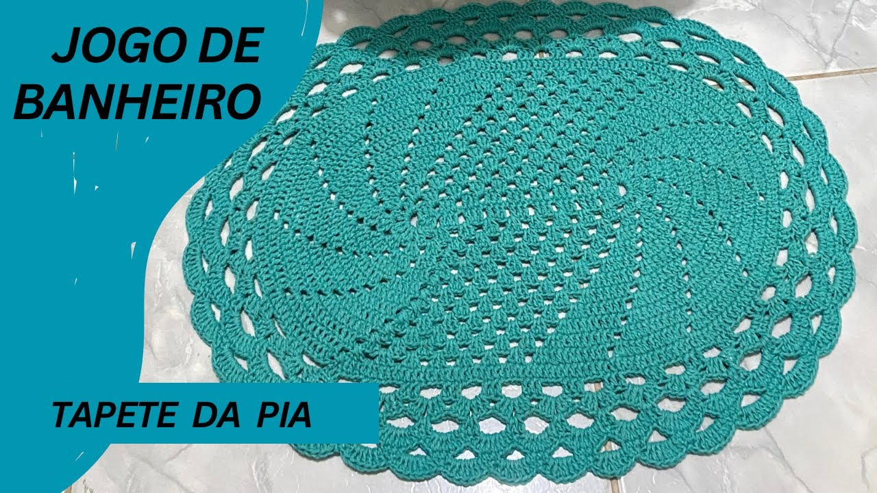 Jogo de Banheiro para o dia a dia - Tapete da Pia - Simples e fácil