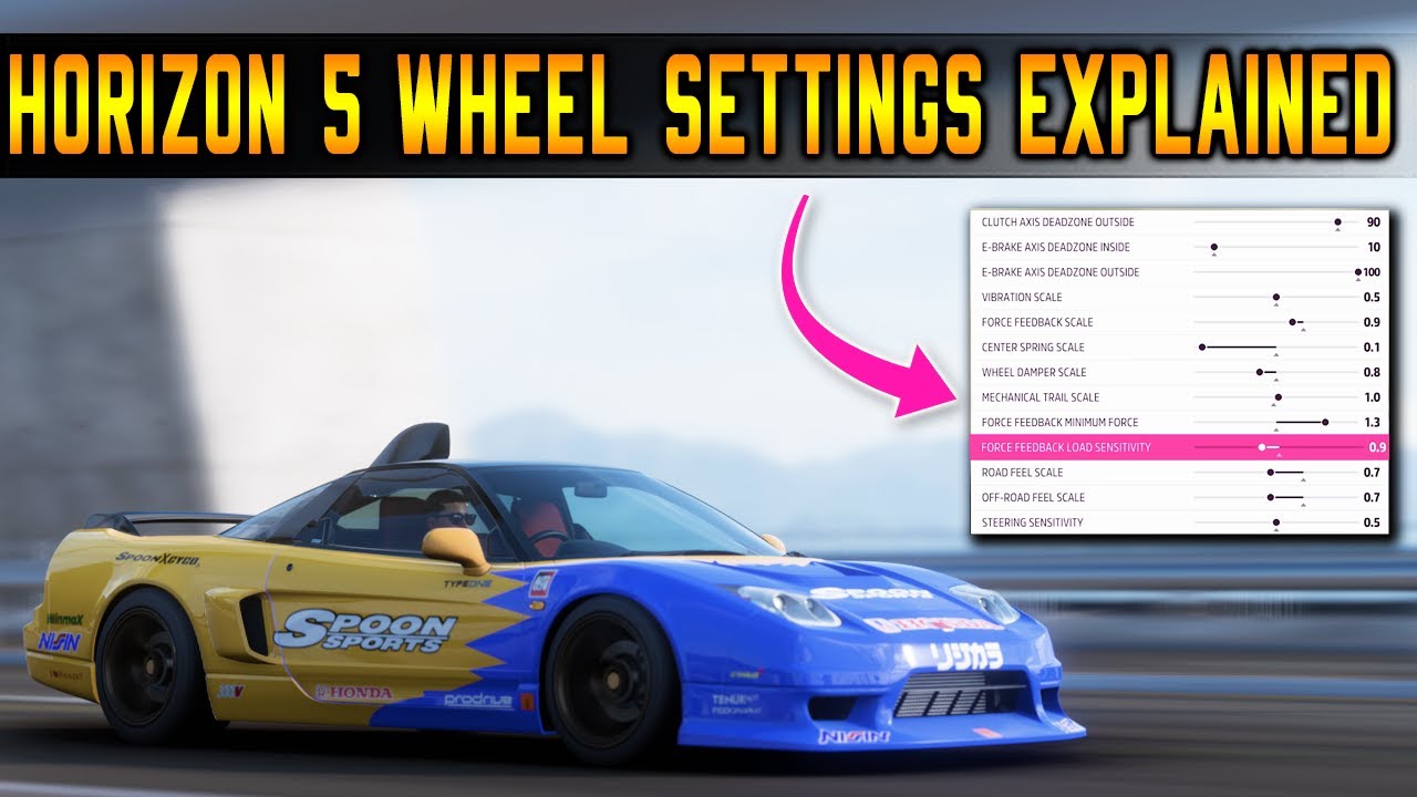 Руководство по расширенным настройкам руля | Forza Horizon 5 с Logitech и Thrustmaster