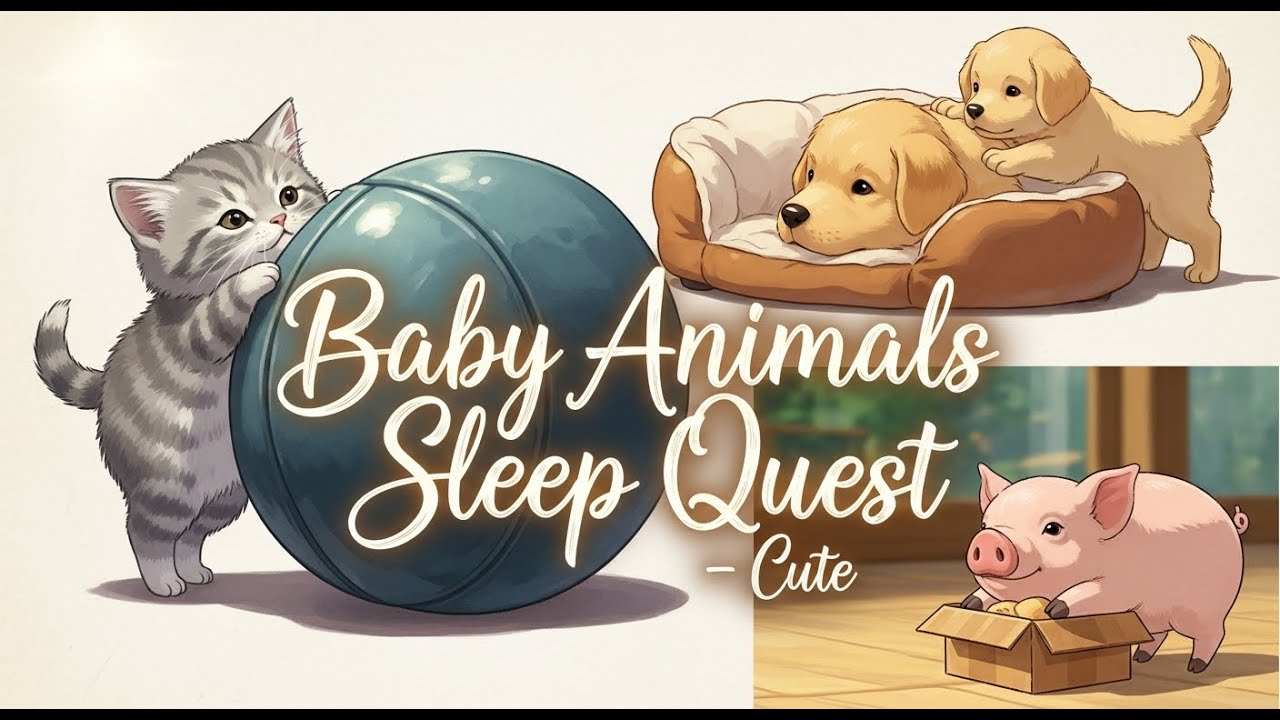 Act 1- Baby Animals Sleep Quest -  Cute