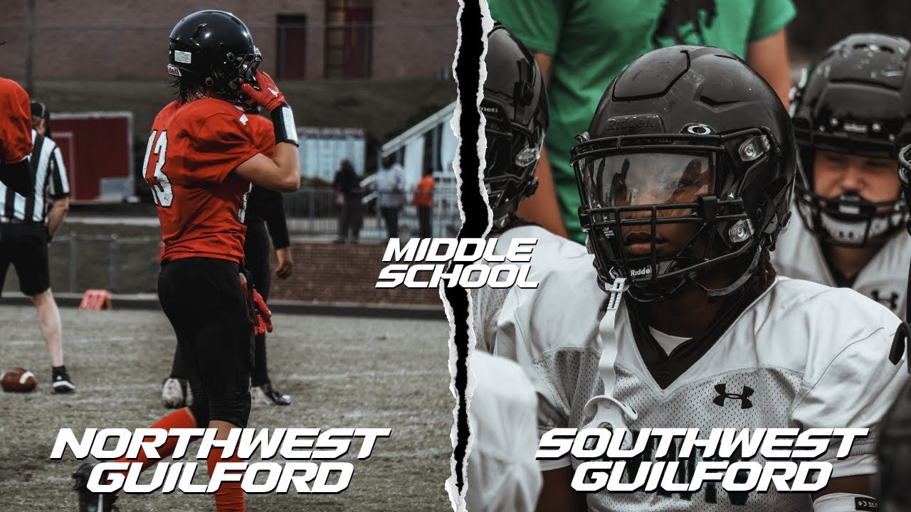 UNDEFEATED MIDDLE SCHOOL GAME SOUTHWEST GUILFORD VS NORTHWEST GUILFORD !!