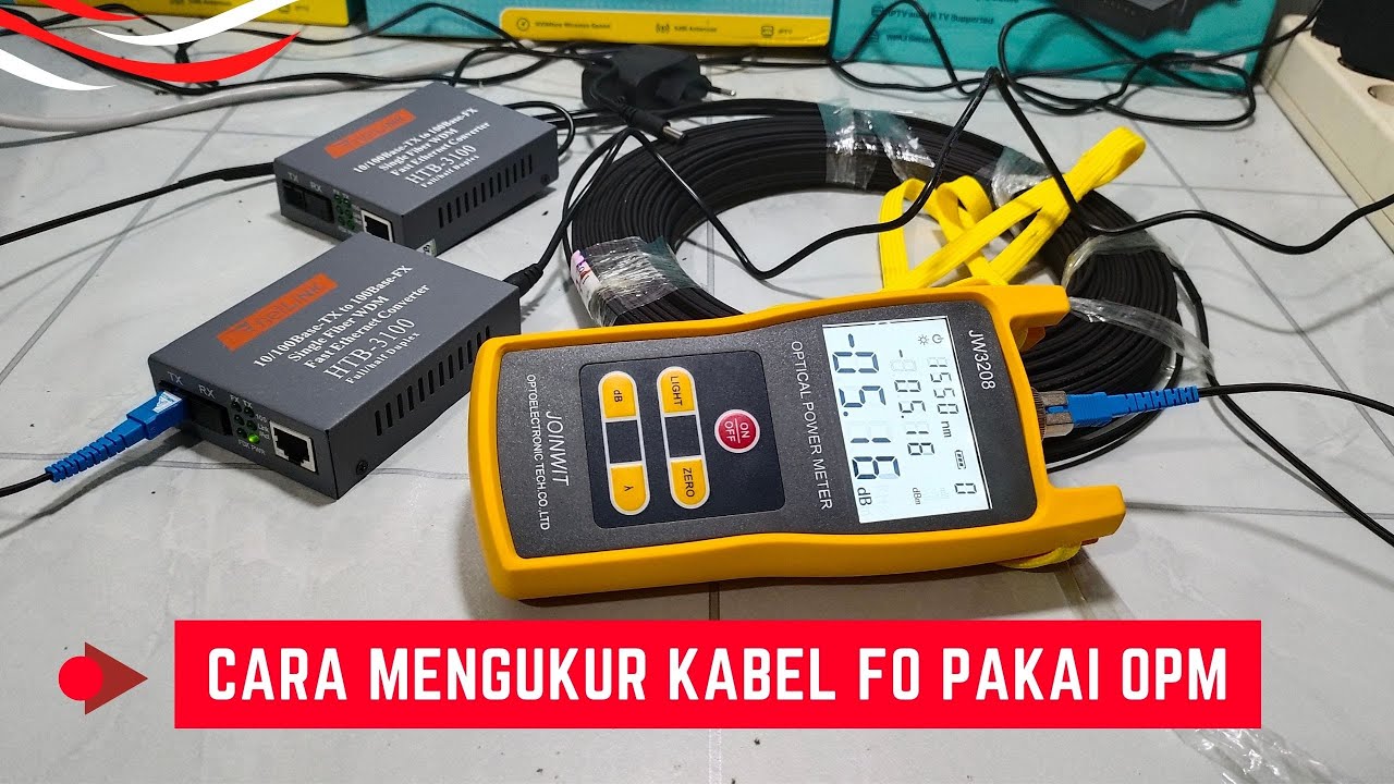 Cara Mengukur Kabel Fiber Optik Menggunakan OPM JOINWIT JW3208 Cek Nilai Redaman Fiber Optik