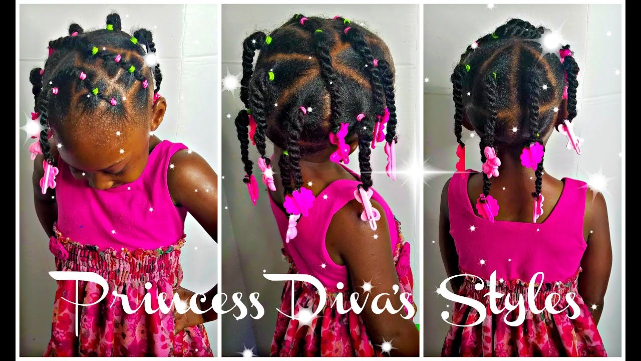 Simple Hairstyle For Those Learning How To Do Hair | kids 3/4c Natural Hair