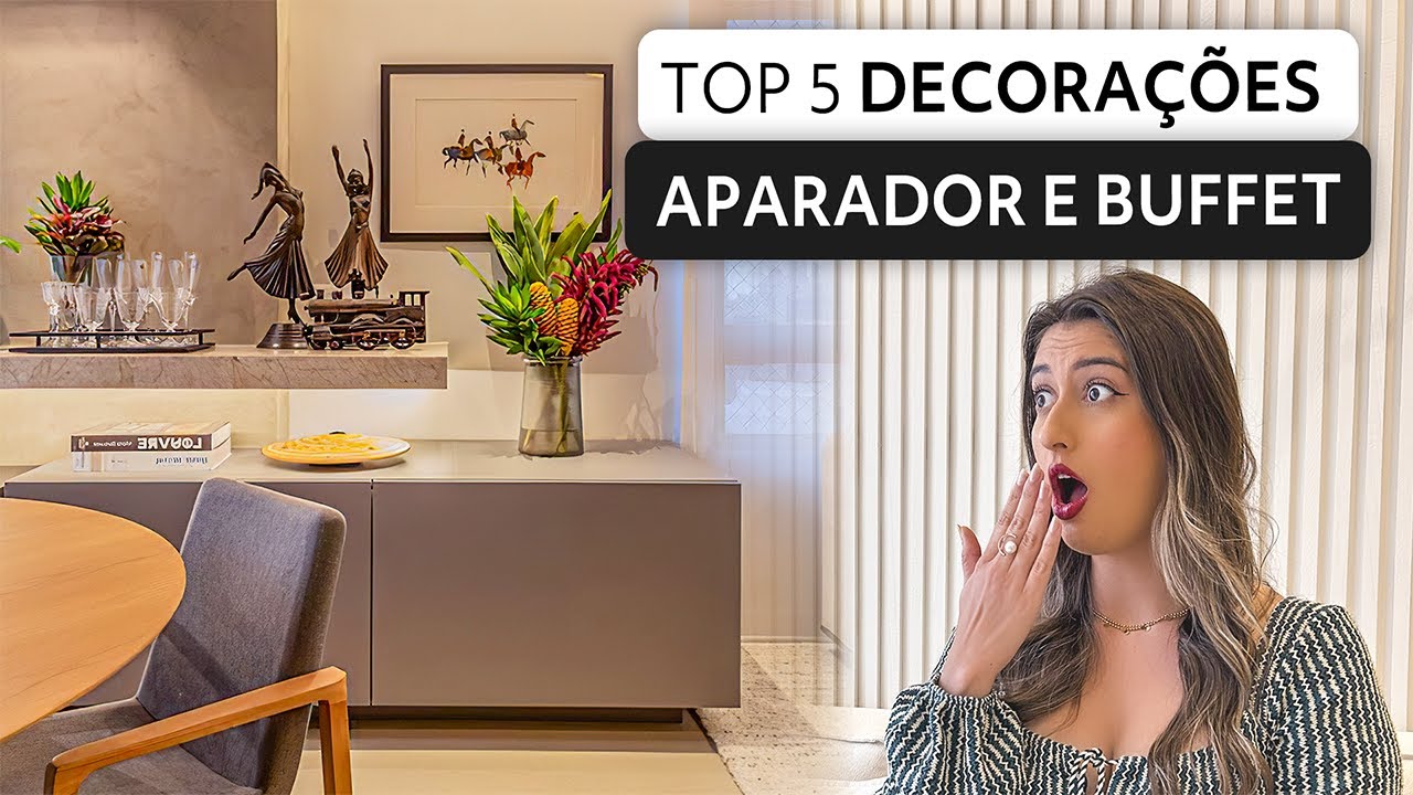 TOP 5 DECORAÇÕES PARA APARADOR E BUFFET
