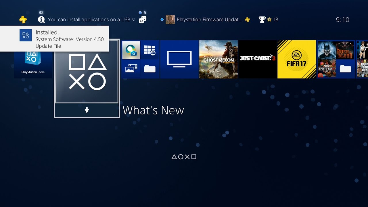 PS4 Update 4.50
