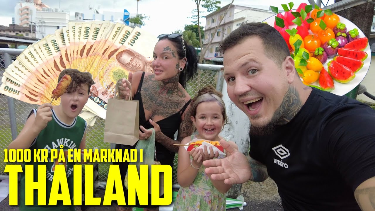 Hur mycket får man för 1000 kr på en Thailändsk marknad