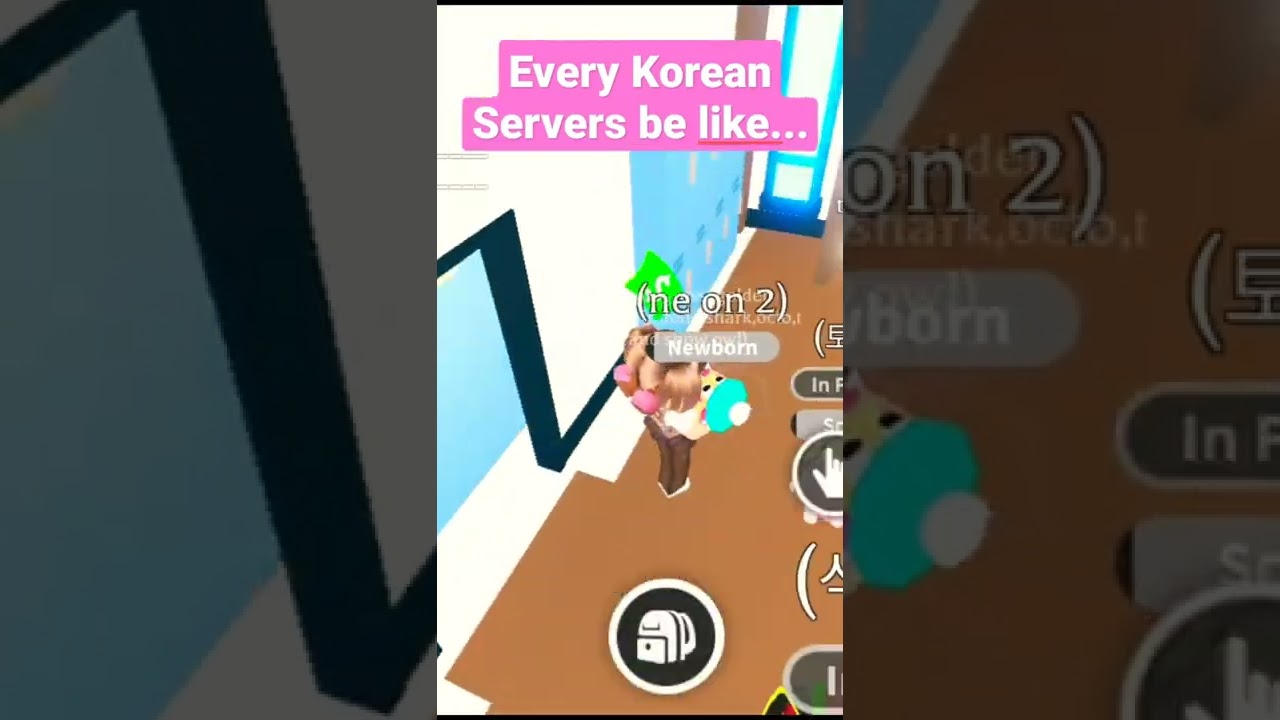 🇰🇷Every Korean Servers in Roblox be like...🇰🇷 || Roblox adopt me meme #shorts