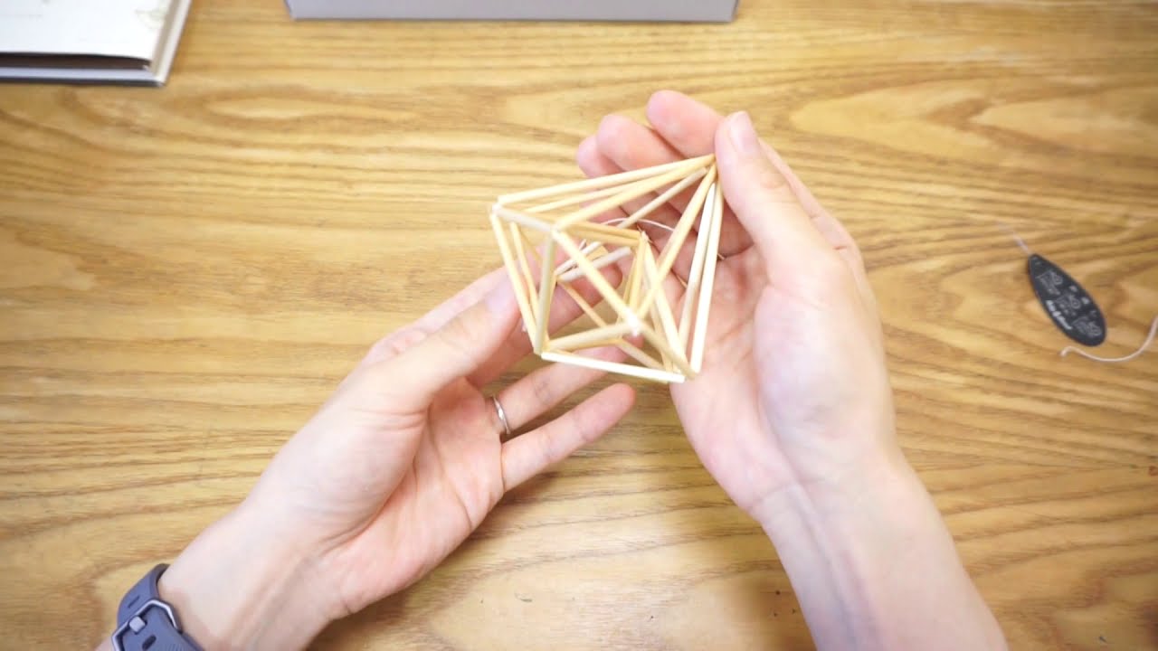 ヒンメリの作り方・「ヒンメリ～フィンランドの伝統装飾～」を参考に作ってみました【ペロル】