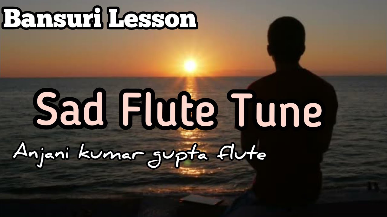 Sad Flute Tune | Evening Tune | Beginners Flute Lesson | Slow Practice  Guide | Uncut | Anjani Flute
