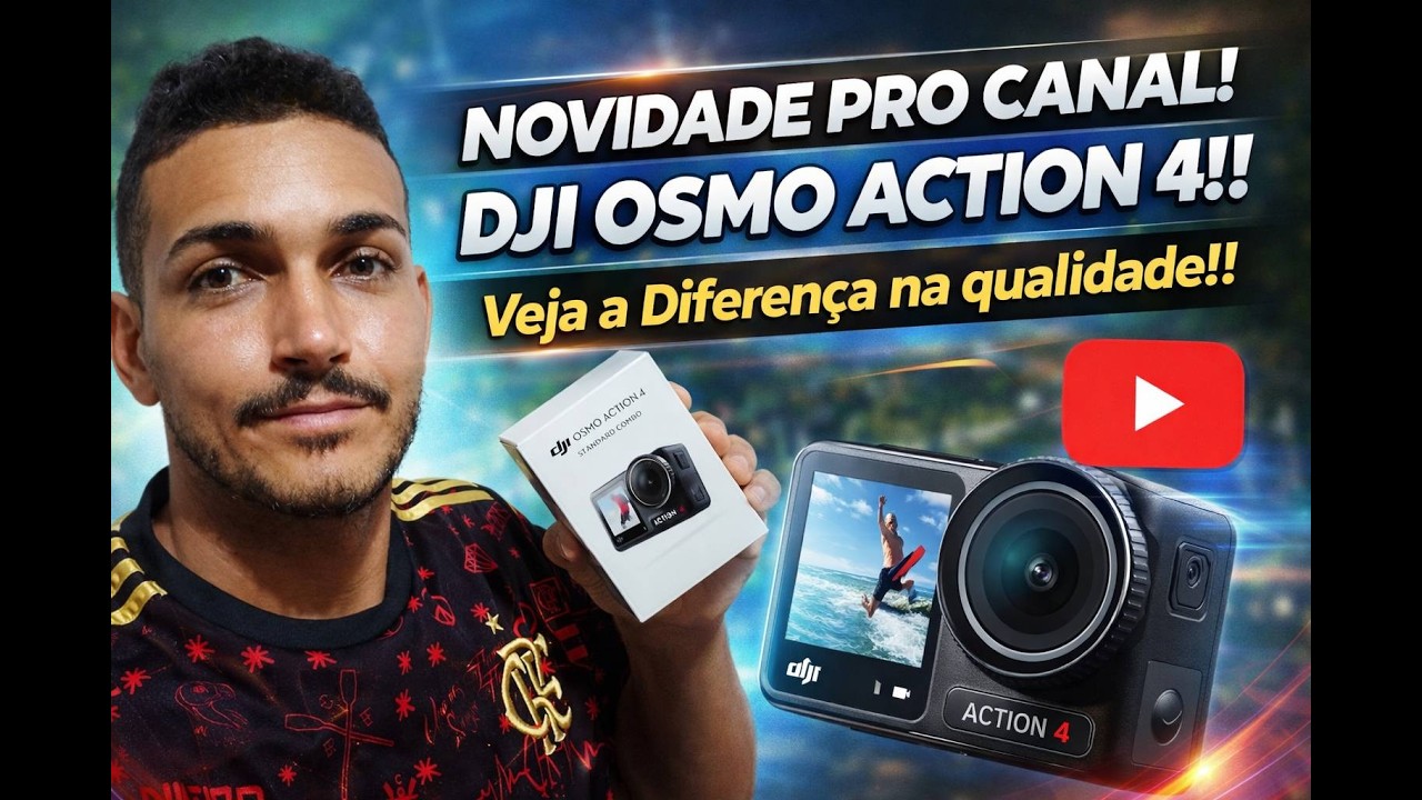 Novidade no Canal!! Dji Osmo Action 4 ! Veja a Diferença de Qualidade!!