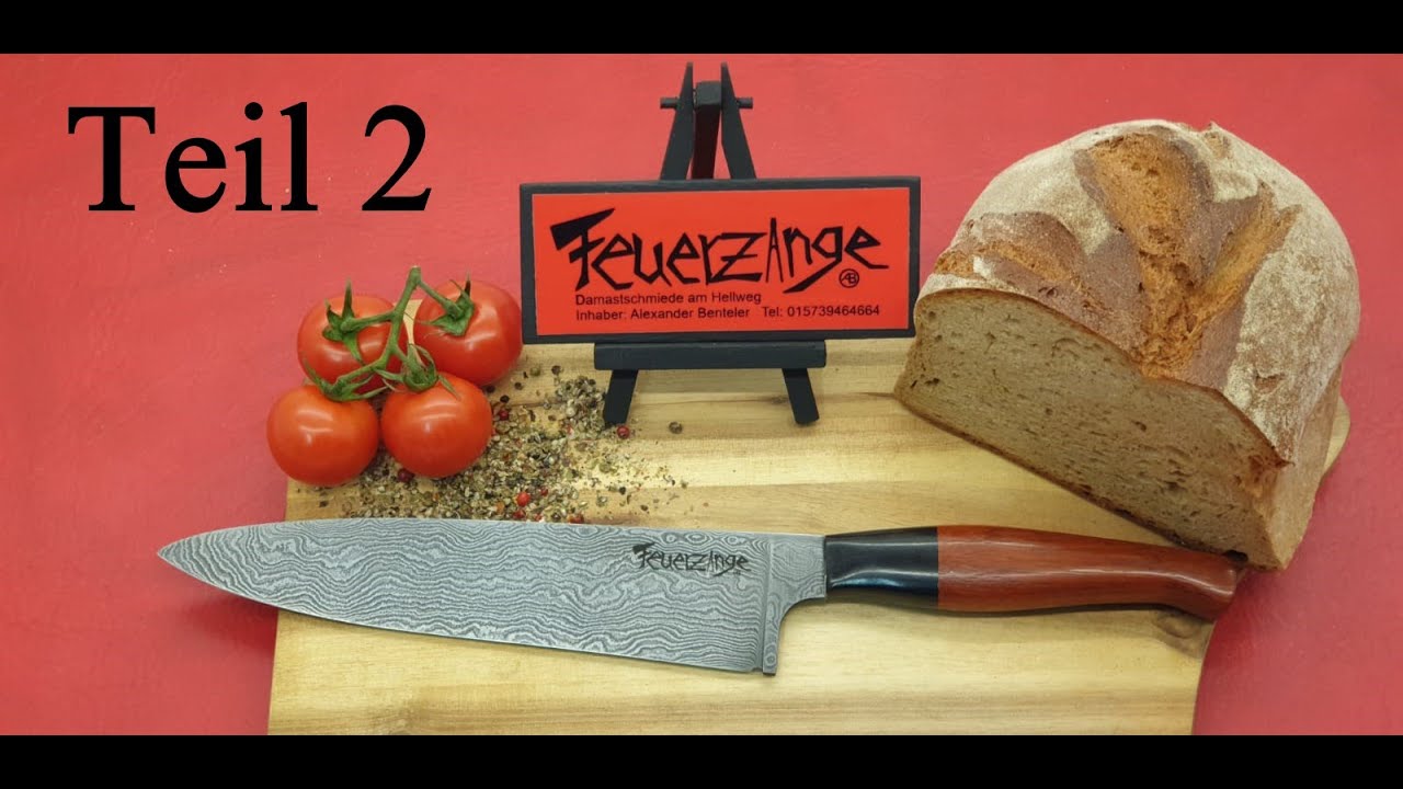 Wir schmieden ein 384 Lagen Chefkoch - Damastmesser mit Wolfram Teil 2 @feuerzange-damastschmiede