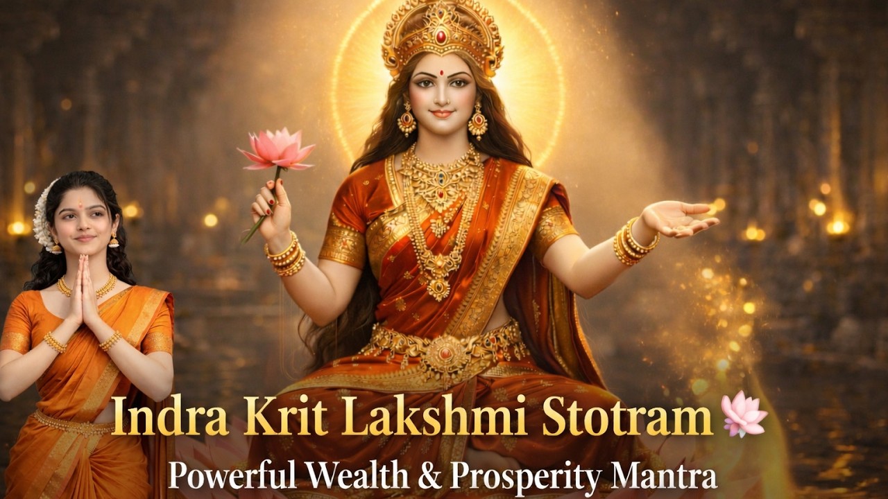 Indra Krit Lakshmi Stotram 🌸 | Powerful Wealth & Prosperity Mantra | Listen Daily