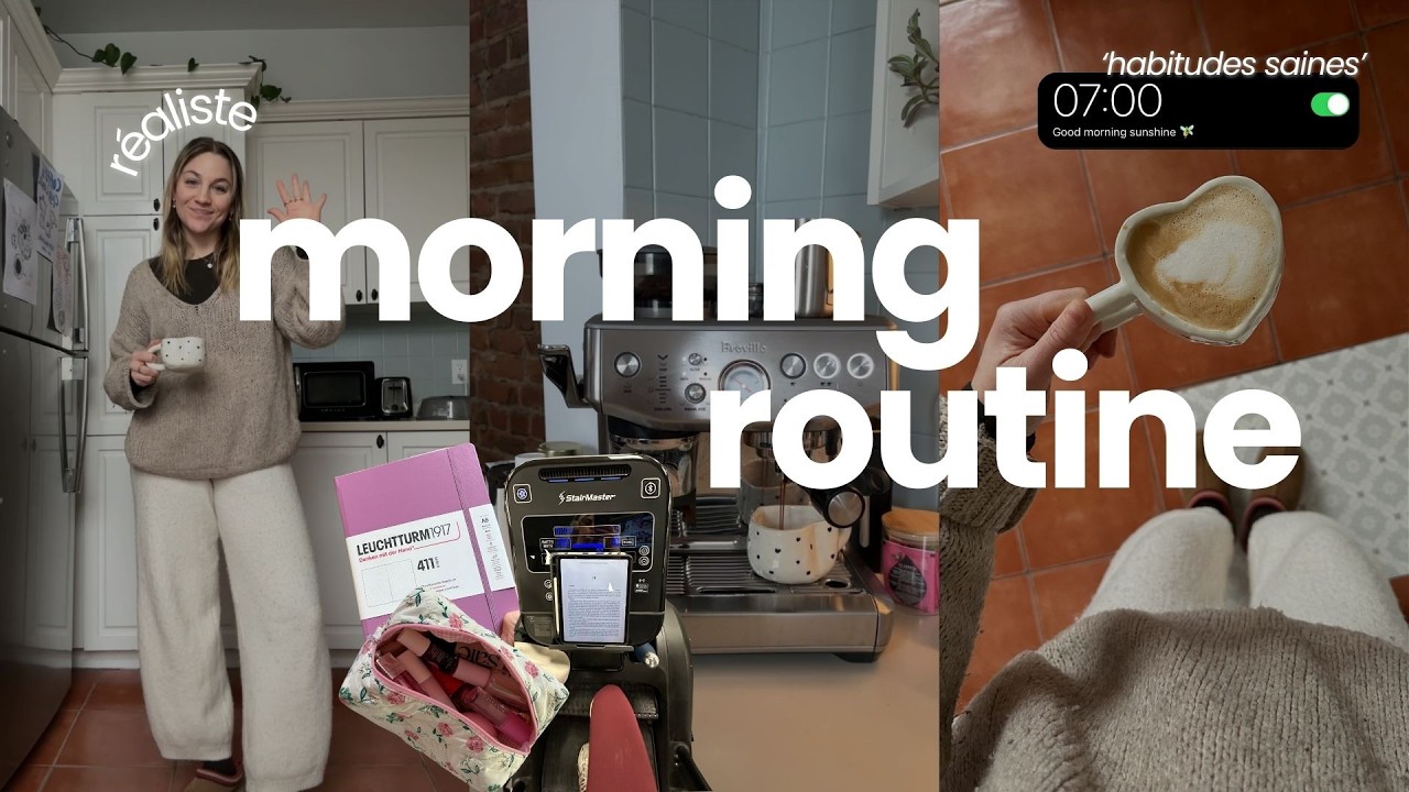 7AM MORNING ROUTINE RÉALISTE pour être productive ☕️