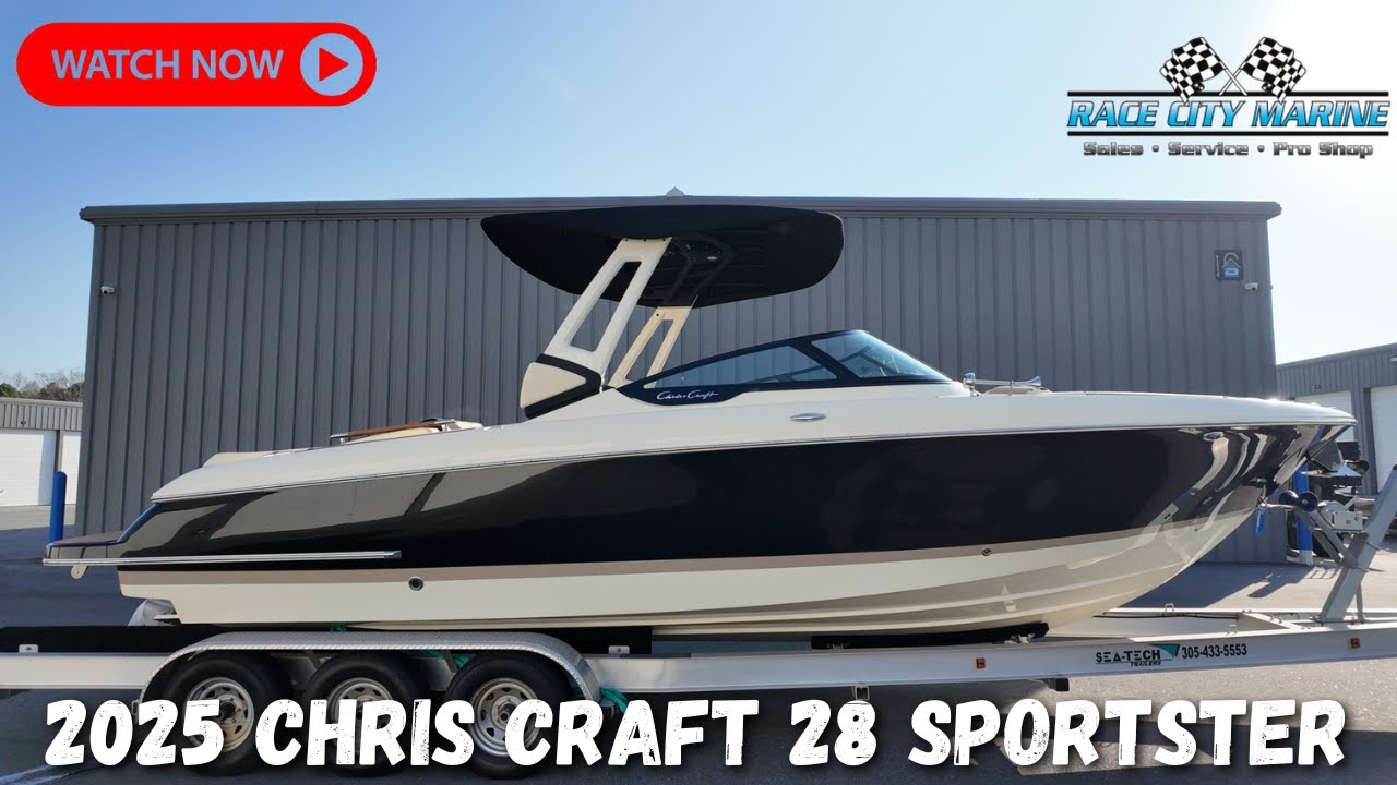 New 2025 Chris Craft Sportster 28 Sport Boat For Sale In Mooresville, NC: Walkaround and Review