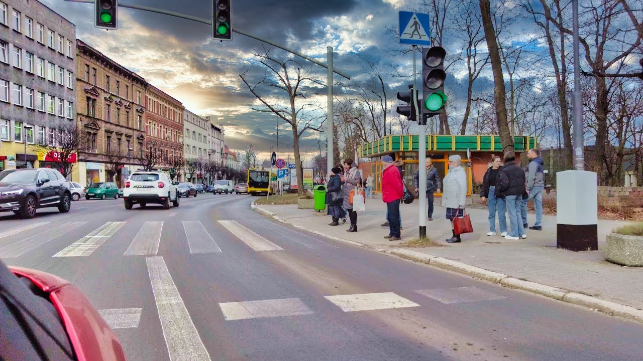 Poland 4K 🇵🇱 Small Town Life, Driving through Tarnowskie Góry