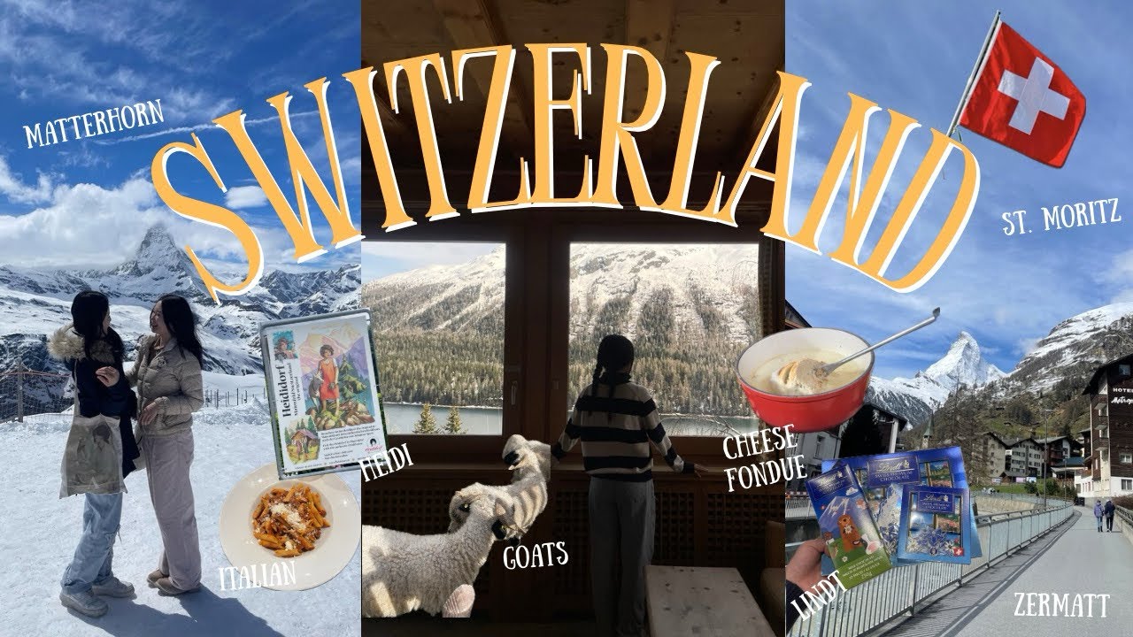 【vlog】SWITZERLAND🇨🇭3泊4日のスイス旅行 ✨マッターホルン/氷河特急/リンツミュージアム etc.   [ENG/JPN]