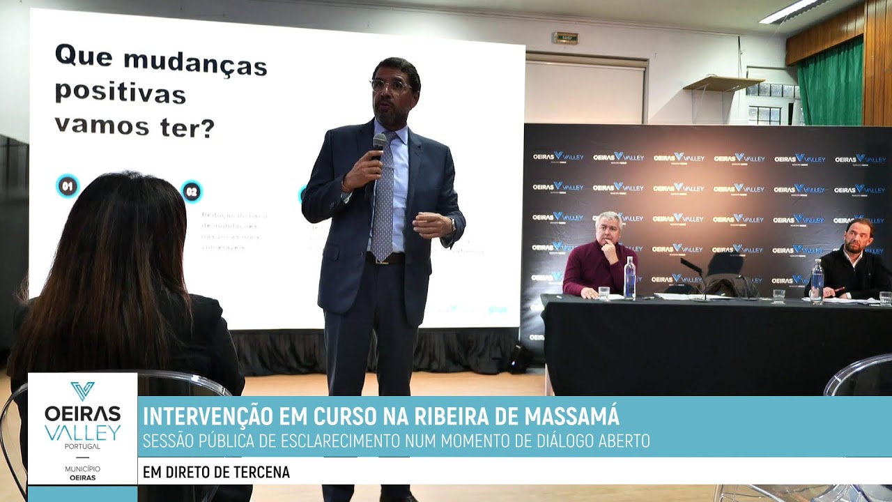 Sessão pública de esclarecimento - Intervenção em curso na ribeira de massamá