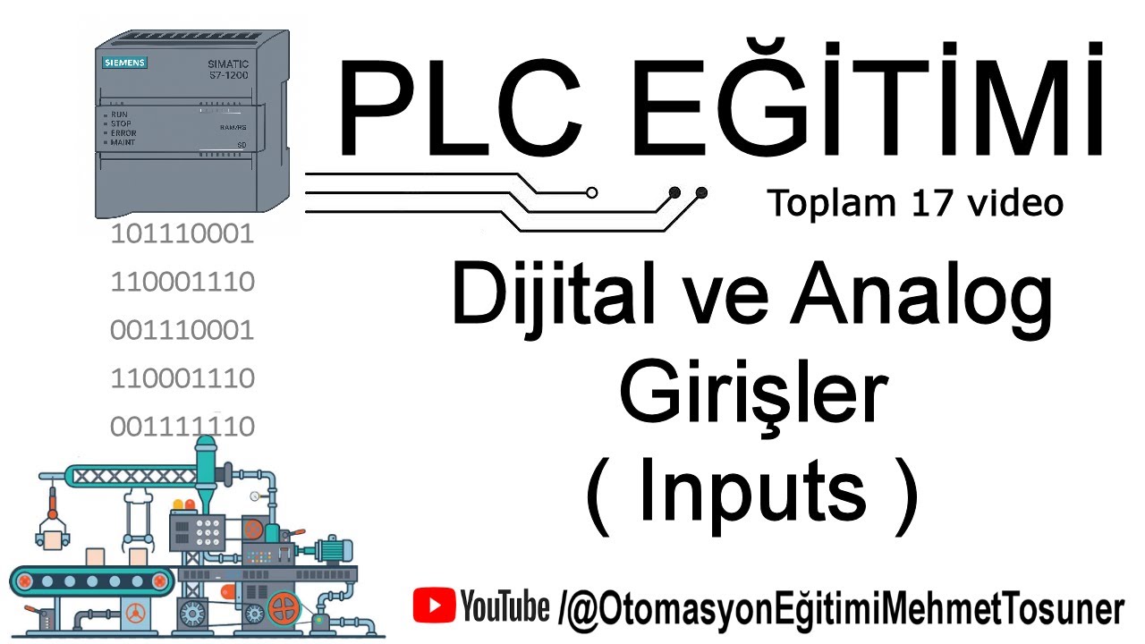 PLC - Dijital ve Analog Girişler ( Inputs ) #elektrik #otomasyon #plc #tiaportal #s71200 #s71500