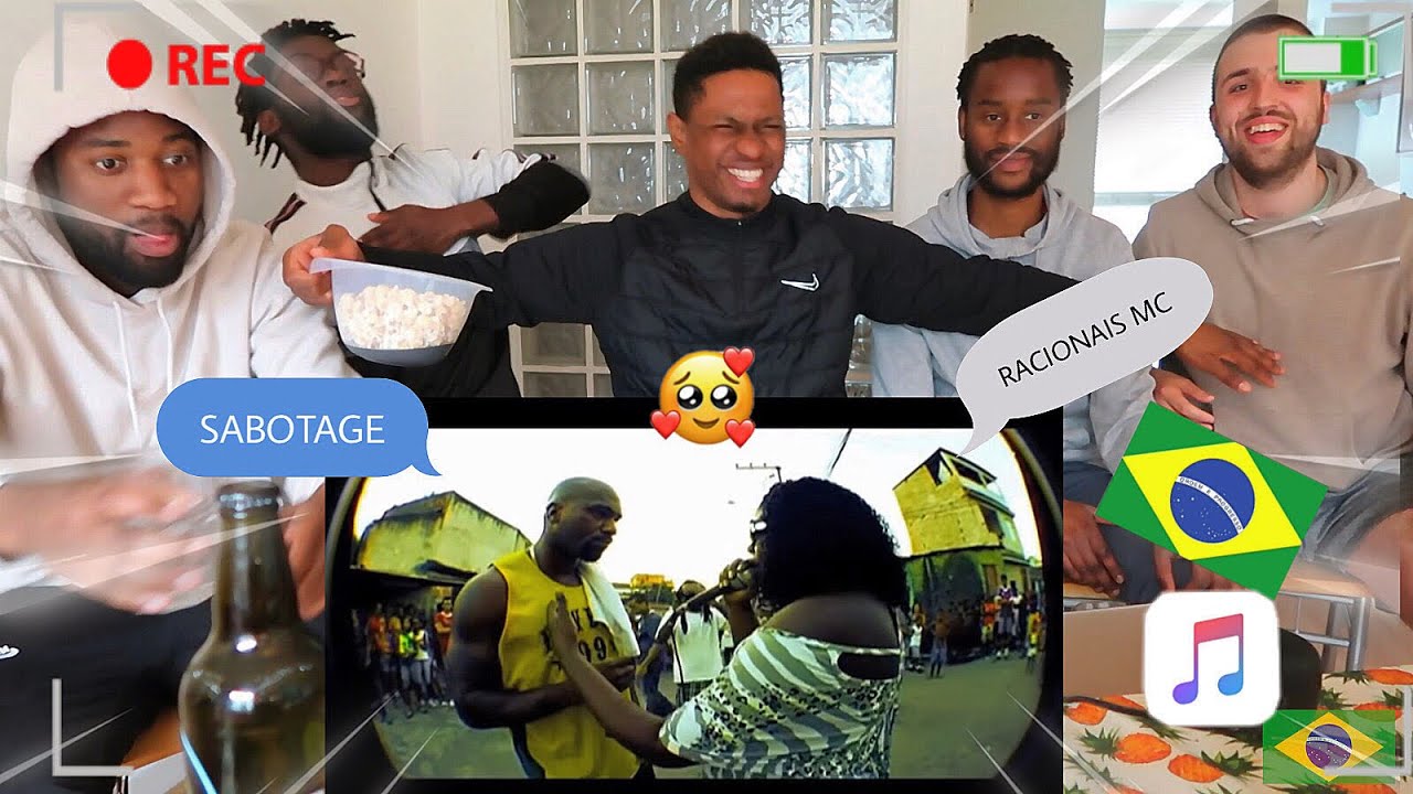 🇧🇷 GRINGOS REAGINDO A RAP NACIONAL VELHA ESCOLA (SABOTAGE, RACIONAIS MCS, MV BILL) 🔥