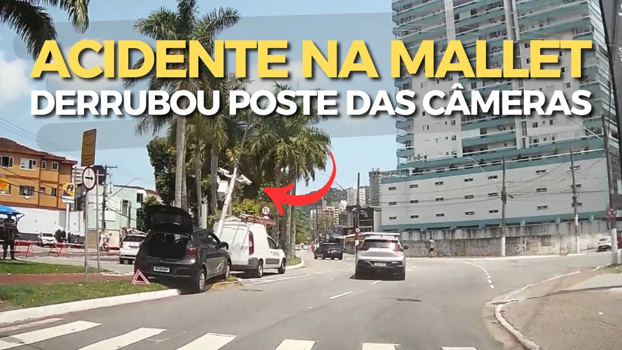 ACIDENTE NA MARECHAL MELLET - Carro Colide e Arranca Poste com Varias Câmeras | UBER DRIVER POV