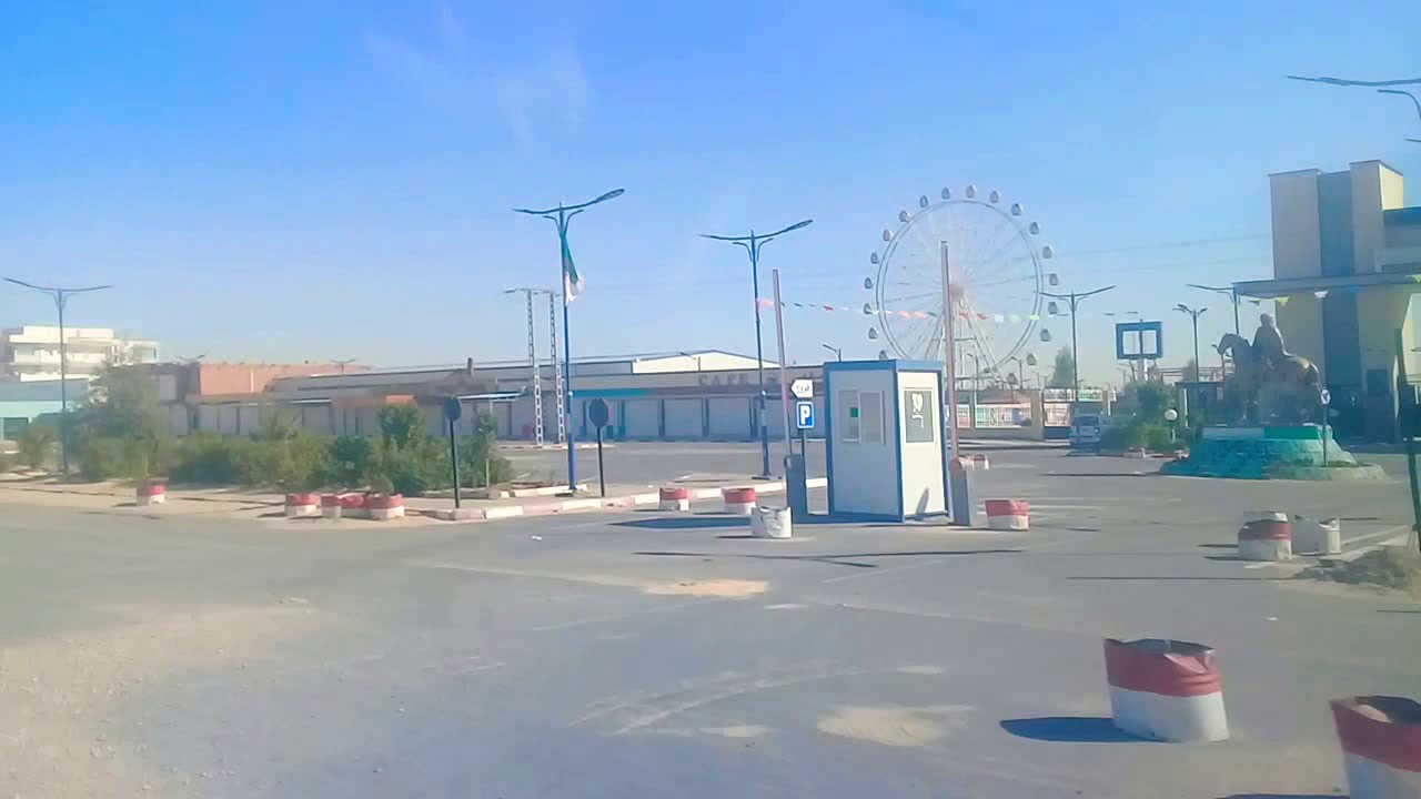 #مدينة_تقرت 😍😉 شاهدوا مدخل تقرت الجميلة TOUGGOURT ولاية #ورقلة #الطريق_الاجتنابي_لمدينة_تقرت