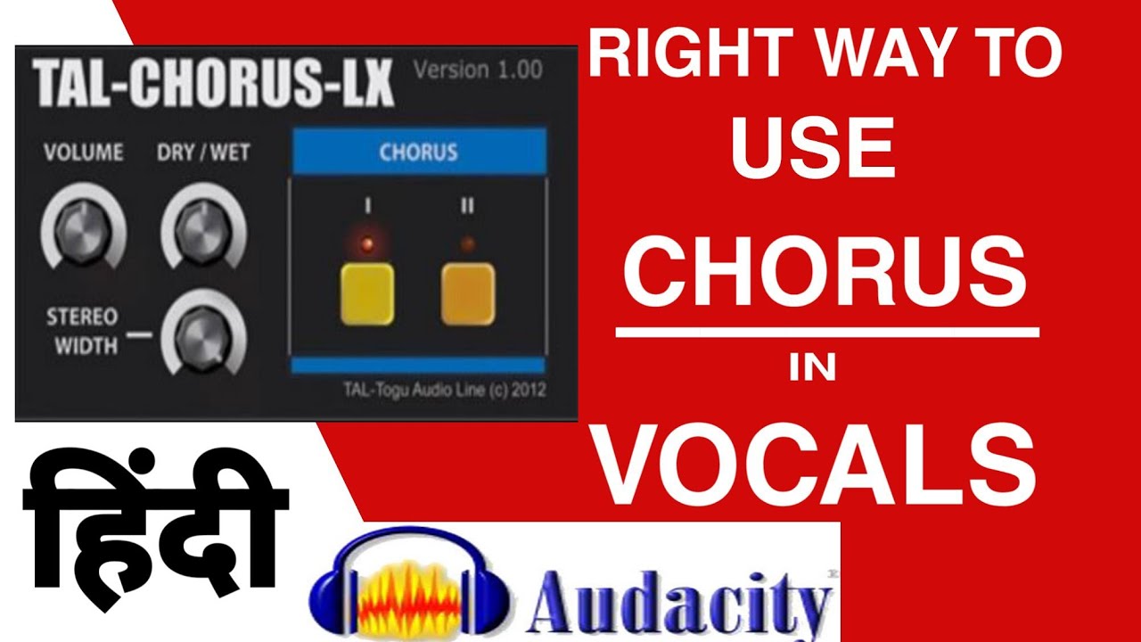 How To: Creat a Chorus Effect in Audacity In #Hindi #Audacitytutorial #choruseffect