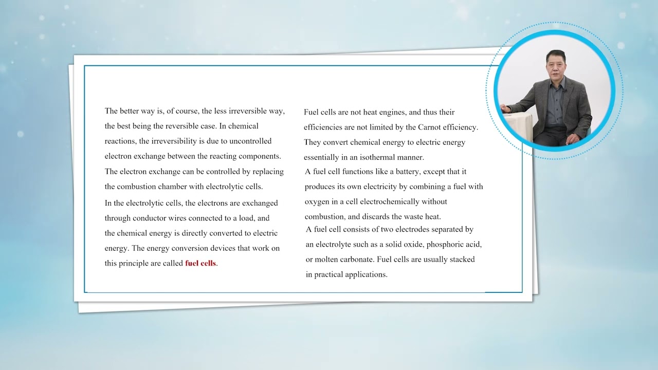Project 14 Thermodynamic analyses of fuel cells: Introduction to fuel cell