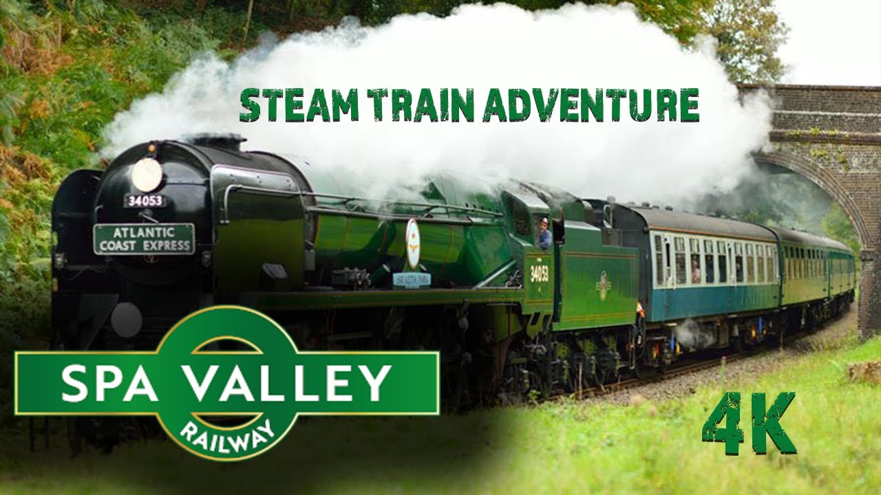 Steam Train Adventure England UK on the Spa Valley Railway - 🇬🇧