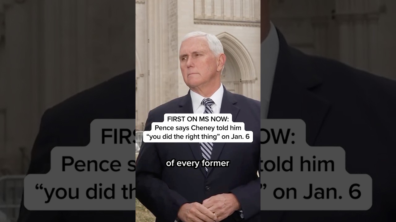 FIRST ON MS NOW: Pence says Cheney told him 